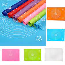 Measurements Silicon Non-Stick Kneading Dough Pastry Mat Non Slip Silicon Kneading Mats 40x60cm Full Size Large Silicone Baking Mat with Measurements - Non-Stick Pastry Mats for Rolling Dough