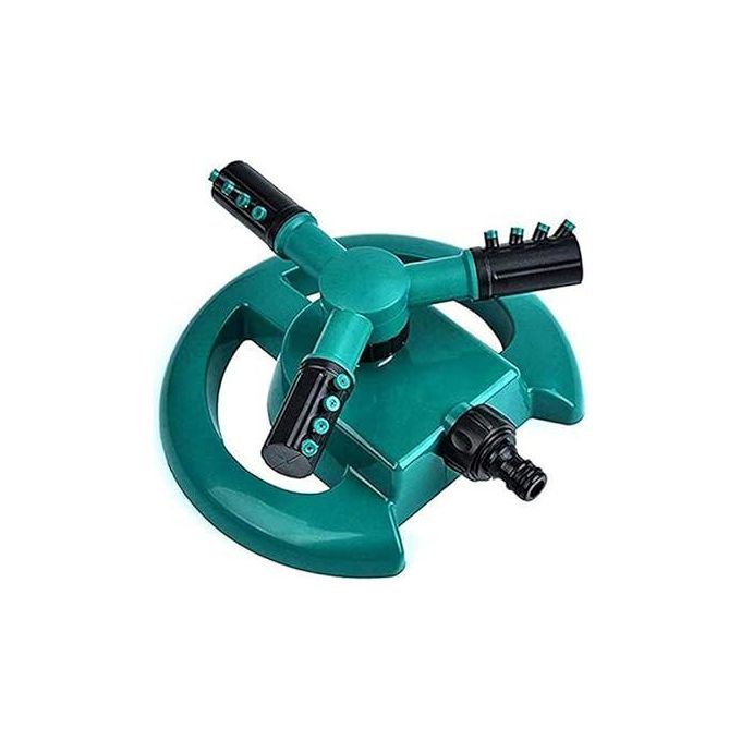 Sprinkler Rotating 3 Arm Sprinkler Irrigation Water Sprayers Garden Sprinkler Adjustable Lawn Sprinkler 360 Degree Garden Lawn Automatic Sprinkler