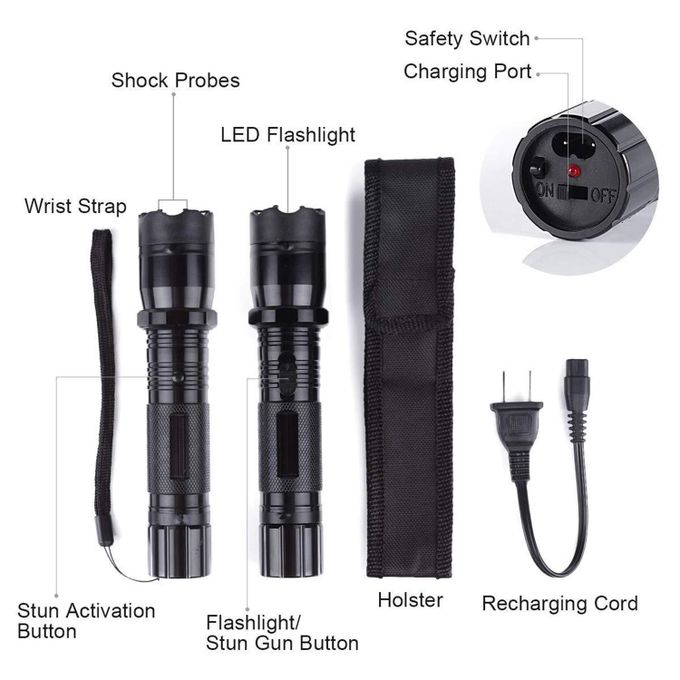 Rechargible Teaser Torch With Shock For Emergency Or Self Defense Rechargeable Teaser Torch 2 in 1 Torch and Shock for Defense Emergency