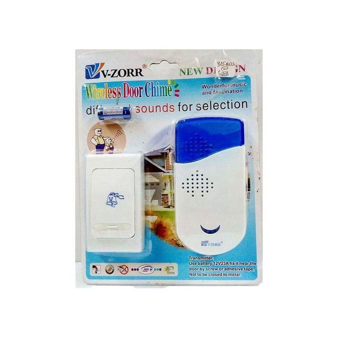 Remote Controlled Wireless Chime Door Bell - 36 Tunes, Battery & AC Powered, No Wiring Required multicolor
