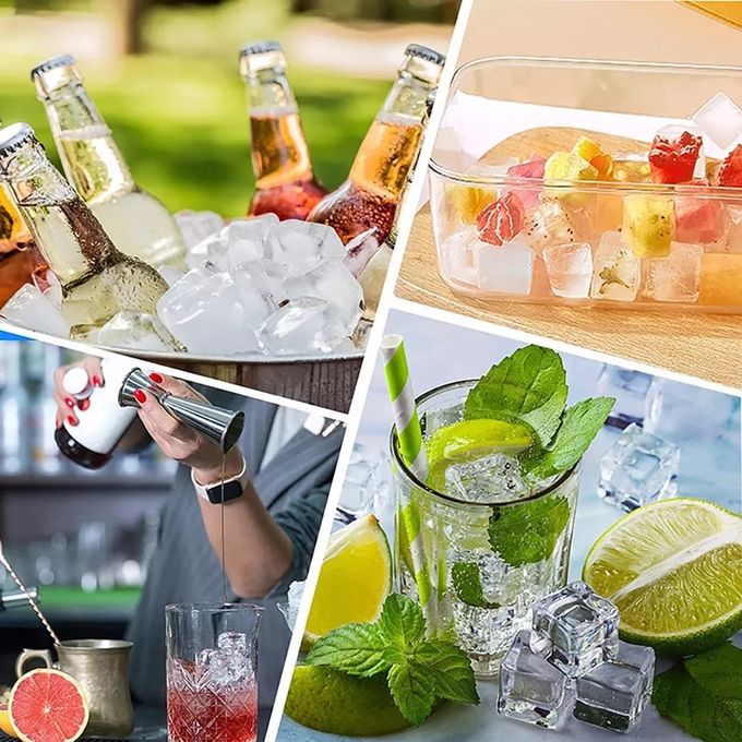 37 Grids Honeycomb Silicon Ice Cube Maker Tray Stack-able Silicone Flexible Mold Freezer Grinding Easy Release Reusable mold 37 Grids Silicon Ice Cube Maker Tray