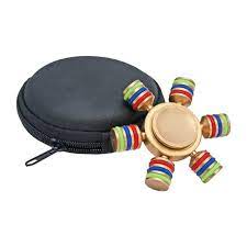 Fidget Spinner Metal Bronze Round Colors Style Stress Reliever Cool Fidget Hand Spinner – Stress and Anxiety Relief – Assorted Colour (Metallic)