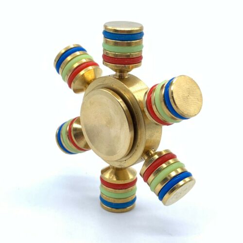 Fidget Spinner Metal Bronze Round Colors Style Stress Reliever Cool Fidget Hand Spinner – Stress and Anxiety Relief – Assorted Colour (Metallic)