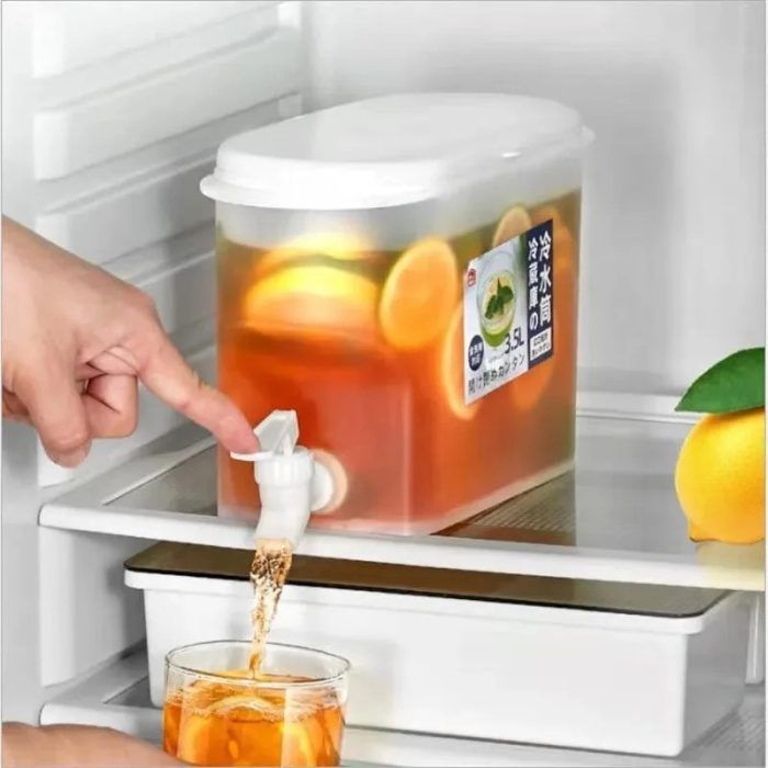 3.5L Fridge Juice Container With Dispenser Tap 3.5 litres table top or fridge juice container with dispenser tap