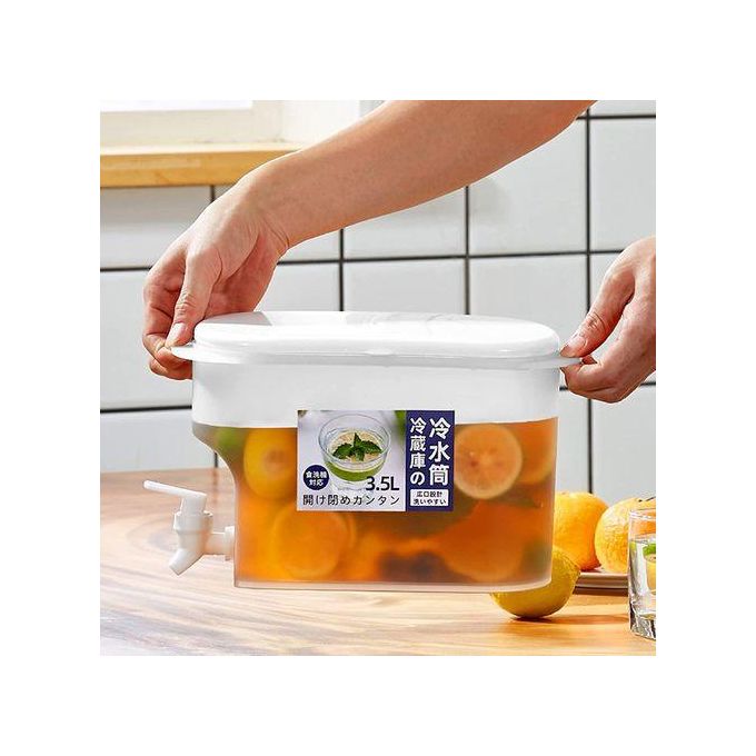 3.5L Fridge Juice Container With Dispenser Tap 3.5 litres table top or fridge juice container with dispenser tap