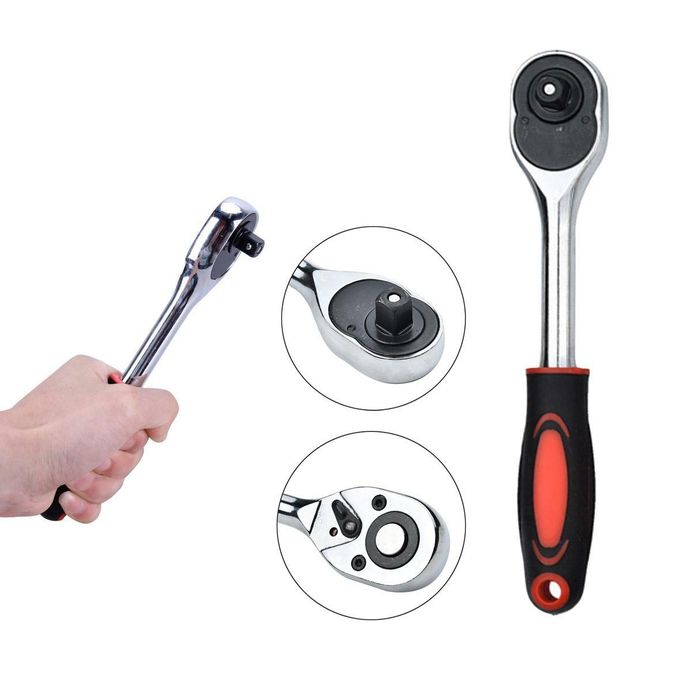 12Pcs Box Socket Spanner Set With Ratchet Handle And Extension