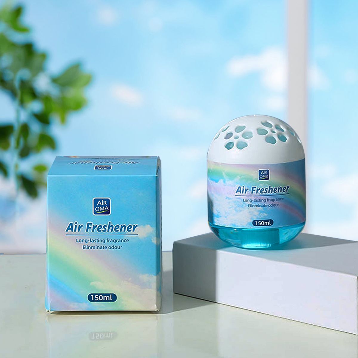 Air Freshener Ionized Water Essential Oil Solvent for Car Home Office 150ml Long Lasting Deodorizer Odor Eliminator for Toilet Wardrobe Shoe Car Air Freshener / Car Perfume / Room Air Freshener 150ML