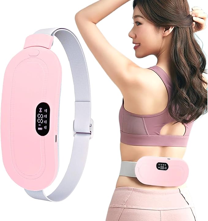Rechargeable Period Cramps Relief Belt | Portable Cordless Heating Pad for Period Cramps | Portable Menstrual Heating Pad | Period Pain Relief Heating Belt Period Pain Electric Warming Belt Massages