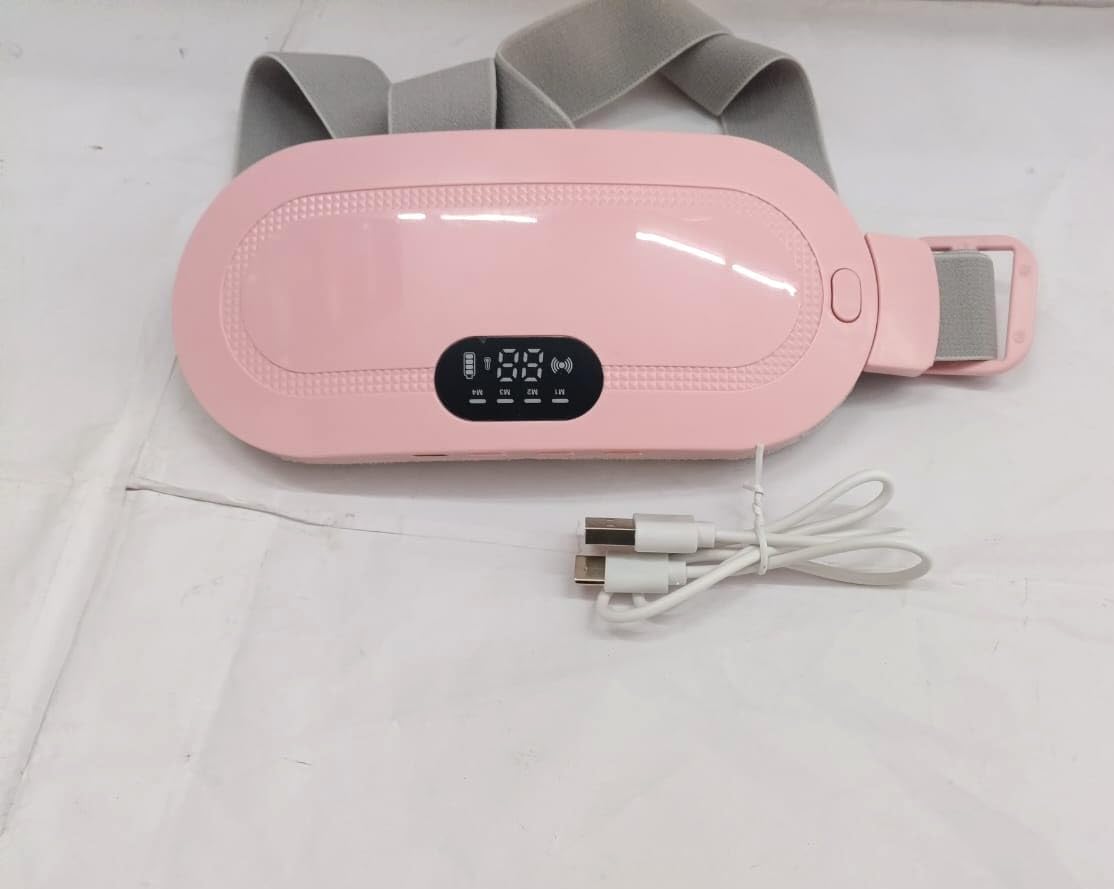 Rechargeable Period Cramps Relief Belt | Portable Cordless Heating Pad for Period Cramps | Portable Menstrual Heating Pad | Period Pain Relief Heating Belt Period Pain Electric Warming Belt Massages