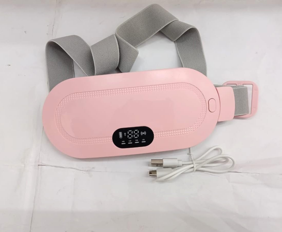 Rechargeable Period Cramps Relief Belt | Portable Cordless Heating Pad for Period Cramps | Portable Menstrual Heating Pad | Period Pain Relief Heating Belt Period Pain Electric Warming Belt Massages