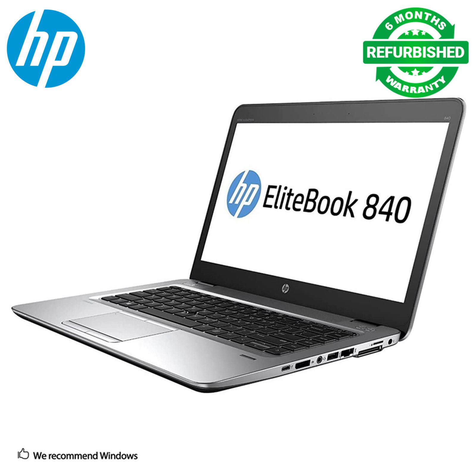 [Core i5+8gb+500gb+14''] Refurbished Hp Elitebook 840 G3 Laptop Intel Core i5 6th Gen 8GB 500GB HDD 14" 2.4 Ghz processor Backlit Keyboard Notebook Laptop Computer Windows 11 Office