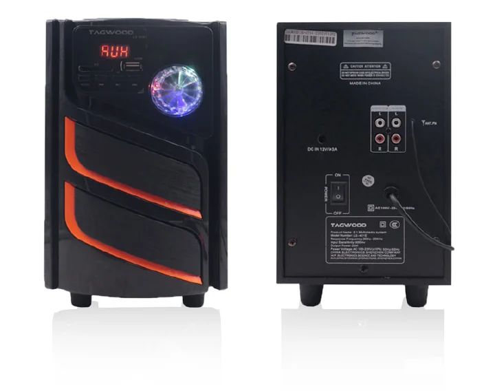 TAGWOOD LS-421E 2.1CH 6000W PMPO WOOFER Home Audio SPEAKER BLUETOOTH/FM/SB/USB Subwoofer Speaker System