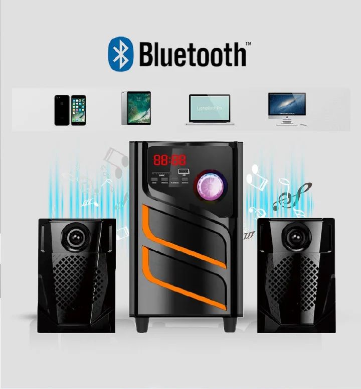 TAGWOOD LS-421E 2.1CH 6000W PMPO WOOFER Home Audio SPEAKER BLUETOOTH/FM/SB/USB Subwoofer Speaker System