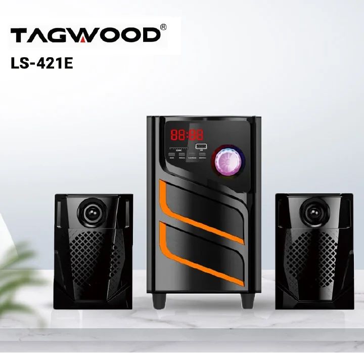 TAGWOOD LS-421E 2.1CH 6000W PMPO WOOFER Home Audio SPEAKER BLUETOOTH/FM/SB/USB Subwoofer Speaker System
