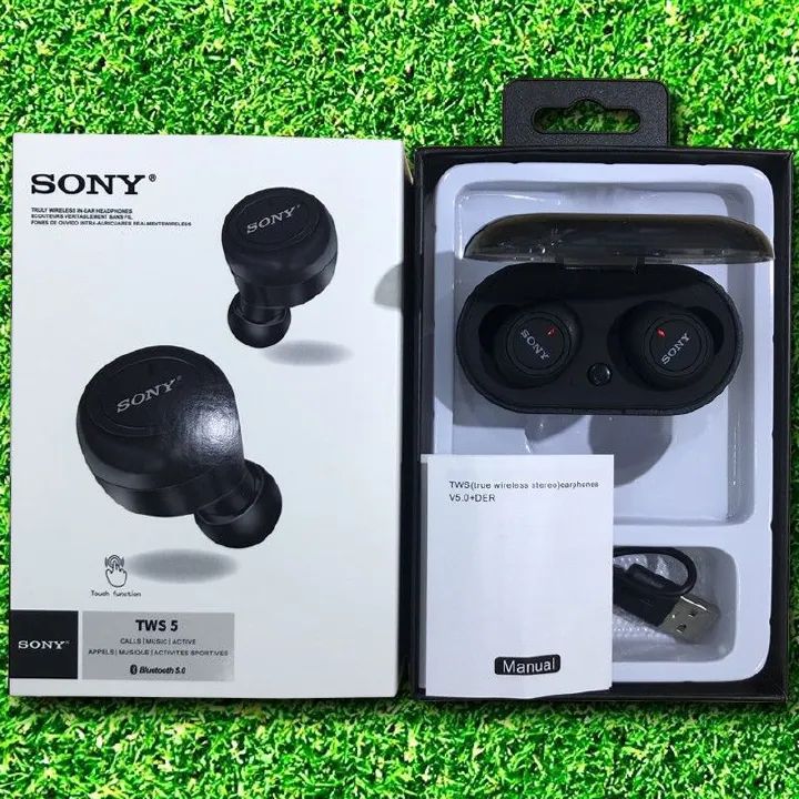 Random Color Original Brand New SONY TWS 5 bluetooth wireless earbuds Bluetooth Earphones TWS Wireless Earphones Dual Stereo Bluetooth 5.0 Earbuds Noise Reduction