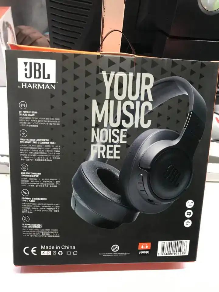 Brand New JBL Tune 510BT: Noise-cancelling Wireless On-Ear Headphones with Purebass Sound Hands free calls Foldable design light weight earphones