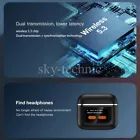 ANC/ENC TWS A9 Pro Airpods Touch Screen Type C Wireless Earbuds/Headphones Noise Cancelling in Ear Bluetooth Earphones, with Charging Case Multi Functions LED Full Color Display for iPhone / Android