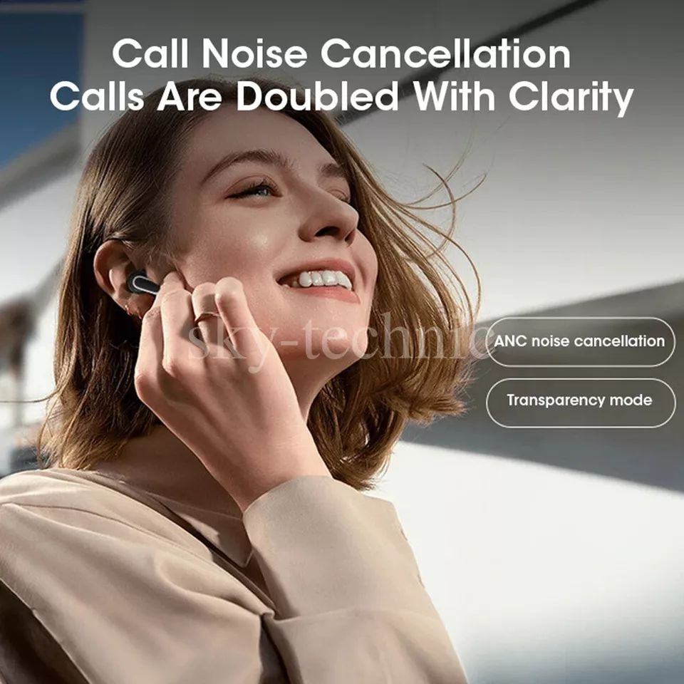 ANC/ENC TWS A9 Pro Airpods Touch Screen Type C Wireless Earbuds/Headphones Noise Cancelling in Ear Bluetooth Earphones, with Charging Case Multi Functions LED Full Color Display for iPhone / Android