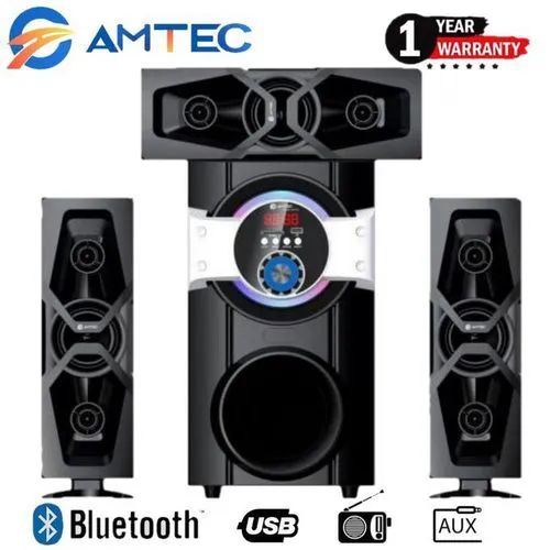 Amtec AM-310 3.1 CH Sub Woofer Home Theater System BT/USB/SD/FM 12000W PMPO Subwoofer Speaker System