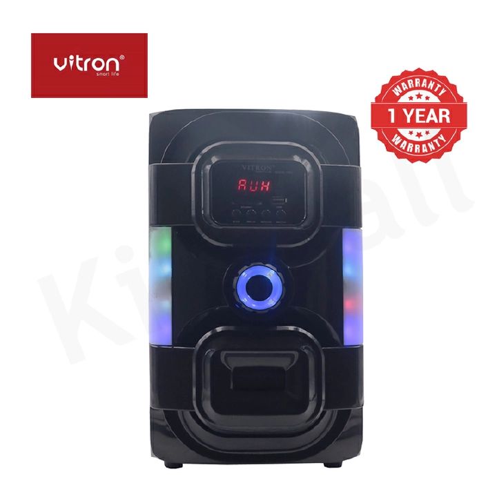 Vitron V645 3.1 CH Subwoofer Speaker System AC/DC Bluetooth USB Support SD Card support woofer 10000W PMPO Aux/Digital Fm support