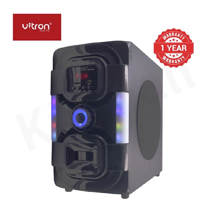 Vitron V645 3.1 CH Subwoofer Speaker System AC/DC Bluetooth USB Support SD Card support woofer 10000W PMPO Aux/Digital Fm support