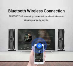 Vitron 3.1CH V635 X-Bass Home Theatre System with Remote Control Bluetooth Woofer Speaker System Subwoofer Home Audilo System USB SD MP3 FM Radio 10000W