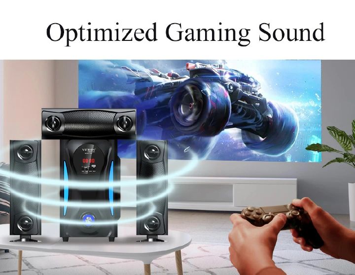 Brand New Vitron 3.1CH X-Bass Home Theatre System with Remote Control V643 Bluetooth Woofer Speaker System Subwoofer Home Audilo System USB SD MP3 FM Radio 10000W