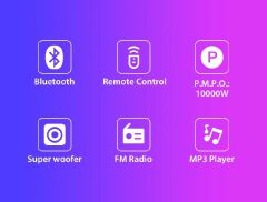 Brand New Vitron 3.1CH X-Bass Home Theatre System with Remote Control V643 Bluetooth Woofer Speaker System Subwoofer Home Audilo System USB SD MP3 FM Radio 10000W