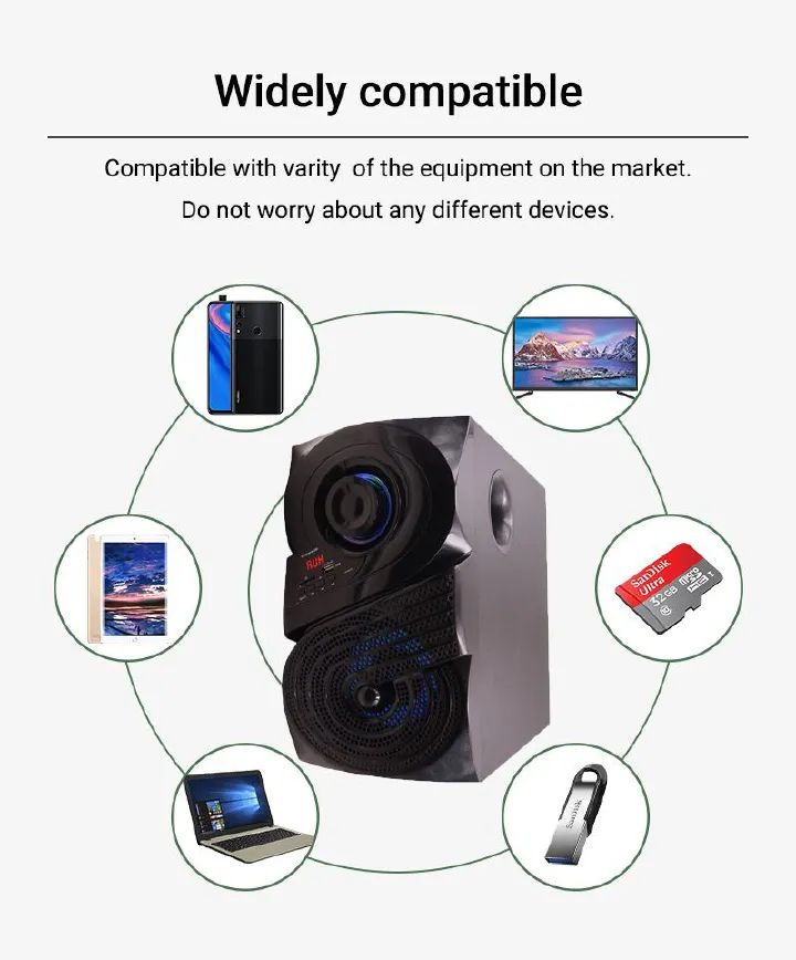Brand New Tagwood 631G 3.1CH Woofer Subwoofer Bluetooth Cinema Home theater System Bluetooth Hi-Fi Speaker Speaker System