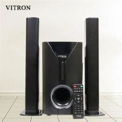 Vitron 9000W Bluetooth Soundbar 2.1CH Multimedia Woofer Speaker System V527 Subwoofer BT/USB/SD/FM Subwoofer Home Audilo System Soundbar with Remote Control