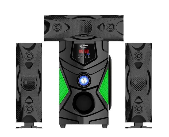 Amtec 312 3.1 CH Bluetooth Sub-woofer 12000W Woofer Speaker Super Bass Sound High-tech MultimediaAux/FM ready USB support Home theatre speaker system 1 year warranty
