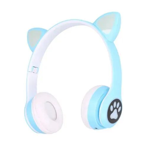 (Best Offer) P47 Flashlight Cute Cat Ear Bluetooth earphones Headphones Wireless headsets