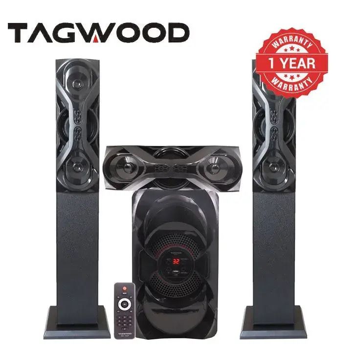 New Arrival Tagwood 631T 3.1CH Woofer Subwoofer Bluetooth |USB|AUX|SD CARD Cinema Home theater System Bluetooth Hi-Fi Speaker Tall Boy Sound bar Speaker System