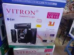 Vitron V610 Woofer 3.1 Multimedia Sound Speaker System 10000 W BT/FM Subwoofer USB Support SD card Hifi Speaker Sound System Mini Home Theatre Amazing Sound Super Bass surround High-tech Multimedia