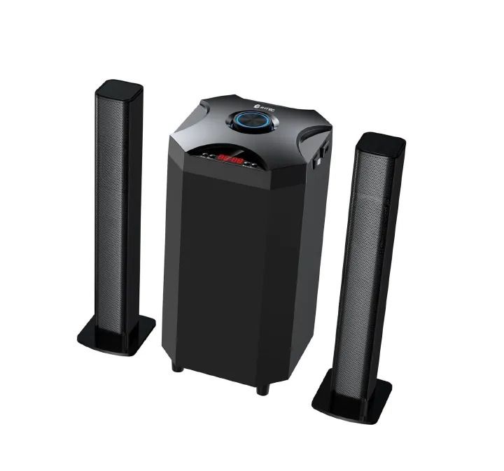 AMTEC AM-02 Tall Boy Speaker System 20000W PMPO 2.1CH Subwoofer Multimedia Home theater Speaker system With Microphone Bluetooth FM USB SD with pure Bass AC/DC Power Remote Control