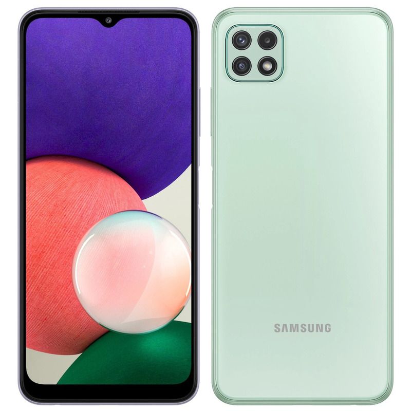 Refurbished Phone Samsung Galaxy A22  6.6 inch 4GB+128GB dual sim 48mp+8mp 5000mah clean screen Samsung A22 smartphone