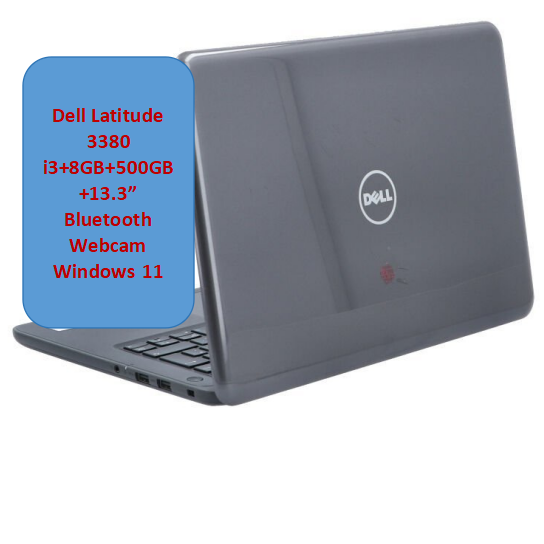 (i3+8GB+500GB+Touch)Refurbished Dell Latitude 3380 i3+8GB+500GB+13.3 Inch  Touchscreen Ultra Slim Laptop With Windows 10 and Office 2016 ENGLISH KEYBOARD