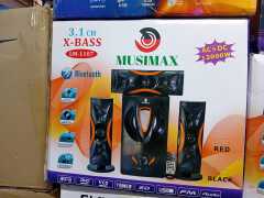 MUSIMAX LM-1107 Woofer 3.1CH Bluetooth Woofer Home Theater System Speaker Systems Subwoofer USB/SD/FM Home Audio System with Remote Control 12000W PMPO