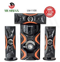 MUSIMAX LM-1108 Woofer 3.1CH Bluetooth Woofer Home Theater System Speaker Systems Subwoofer USB/SD/FM Home Audio System with Remote Control 12000W PMPO