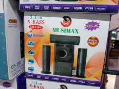 MUSIMAX LM-1109 Woofer 3.1CH Bluetooth Woofer Home Theater System Speaker Systems Subwoofer USB/SD/FM Home Audio System with Remote Control 12000W PMPO