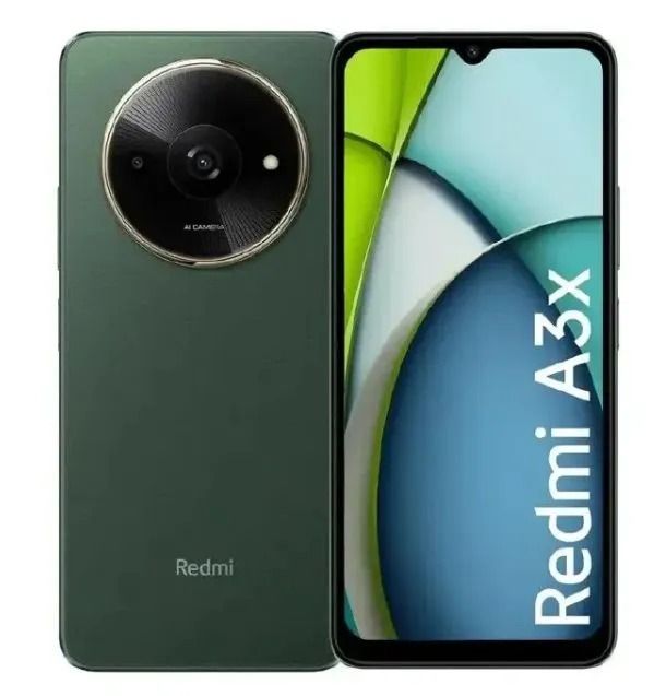 XIAOMI Redmi A3X 6.71" 64GB+3GB RAM 4G Network 5000mAh Battery 8MP AI Camera 10W Fast Charging Fingerprint Sensor Android 14 Smart Phones