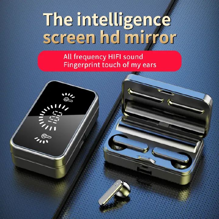 S20 Wireless Earpods TWS Earphones Business Bluetooth Noise Cancelling Earpods LED Power Digital Display 5.3 Comfortable to the ear Sports Hanging Ear Touch Earphone earbuds Waterproof IPX5 S20