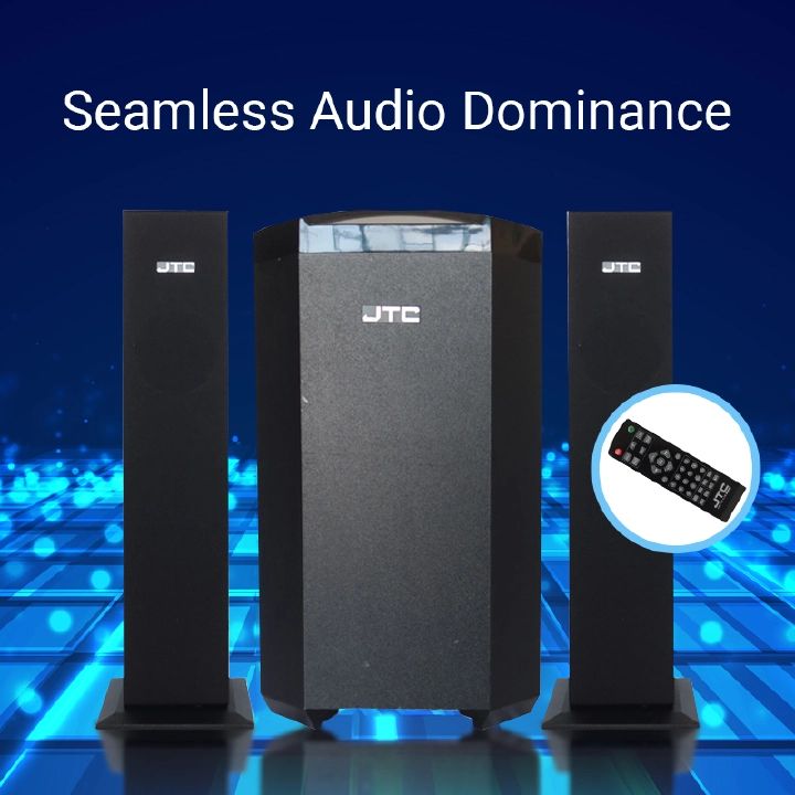 TC J-801 Pro 2.1CH SUB Bluetooth Woofer HI-FI Sound Multimedia Speaker System default original-BT/FM-12000W + Microphone With Remote Control