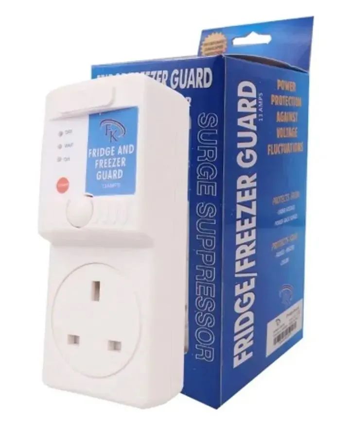 TV Guard/DVD Guard - White Fridge Guard FK 13A Fridge Guard Electronics Blue Low Voltage Stabilizer Default Surge Protector Voltage Protector for Home Appliances High