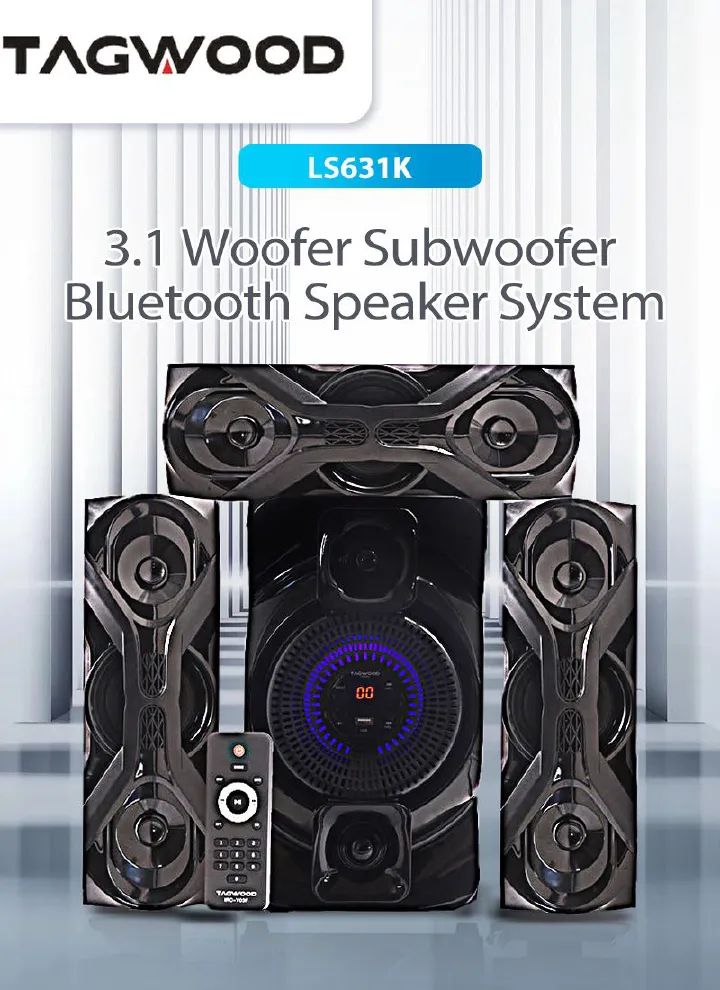 Tagwood 12000W  631K 3.1CH Woofer Subwoofer Bluetooth Cinema Home theater System Bluetooth Hi-Fi Speaker Speaker System woofer