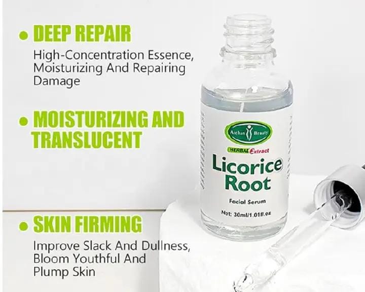 Licorice Root Facial Serum for removing impand dark spots