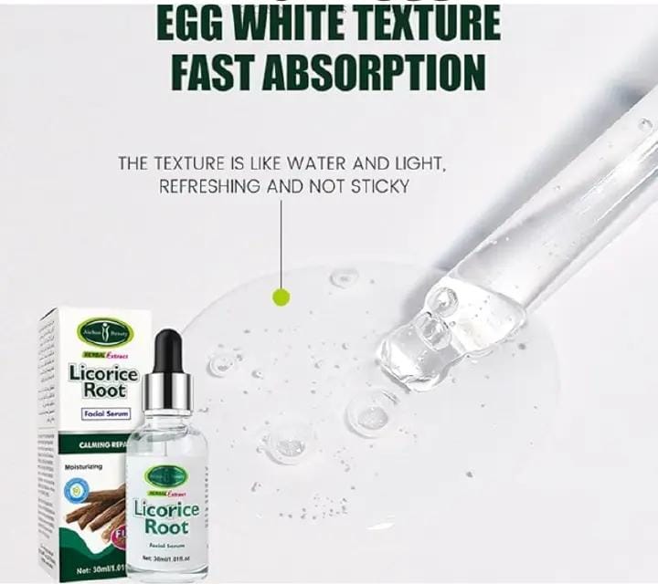 Licorice Root Facial Serum for removing impand dark spots