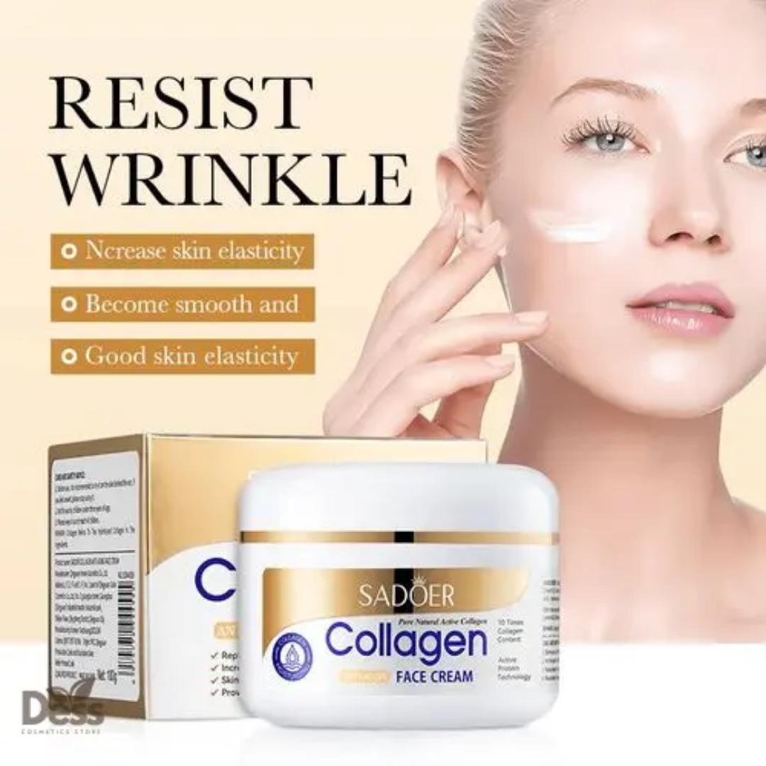 SADOER COLLAGEN ANTI-AGING FACE CREAM;GOOD SKIN ELASTICITY,SMOOTH+REFRESHING+SOOTHING