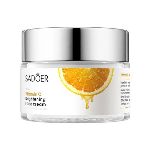 SADOER 7 in 1 Vitamin C Skin Care Set, Skincare Routine Set, Facial Skin Care Products,  Gift Set with Serum, Soap, Cleanser,Cream,lip balmand 2 Mask, Anti-Aging Skin Care Kit for Firming & Hydrating