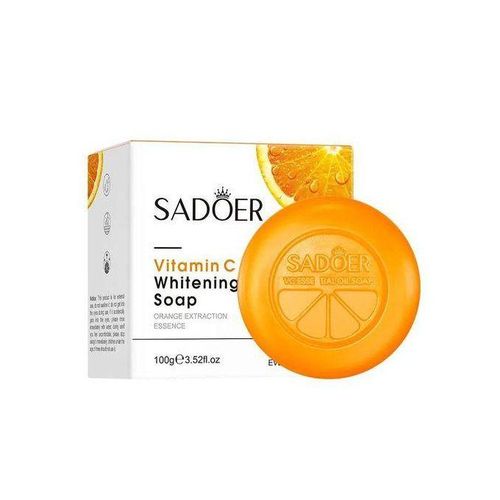 SADOER 7 in 1 Vitamin C Skin Care Set, Skincare Routine Set, Facial Skin Care Products,  Gift Set with Serum, Soap, Cleanser,Cream,lip balmand 2 Mask, Anti-Aging Skin Care Kit for Firming & Hydrating